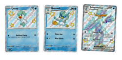 Shiny Sprigatito, Fuecoco, Quaxly Full Lines Pokemon TCG Promos - SVP076-SVP084 - Image 3
