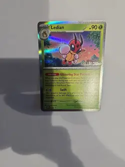 Ledian SVP 133 Staff Prerelease Promo Stellar Crown Pokemon TCG NM - Image 3