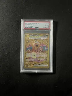 2023 POKEMON OBF EN-OBSIDIAN FLAMES HYPER RARE #228 CHARIZARD EX PSA 8 - Image 3