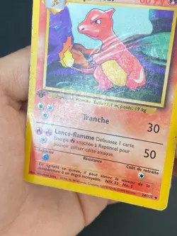 CARTE POKEMON REPTINCEL 24/102 EDITION 1 FR SET DE BASE PEU COMMUNE - BE - Image 3