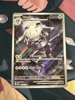 Steelix 150/132 Mega Evolution Holo Illustration Rare Near Mint English Pokemon - Image 1