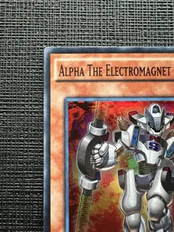 Yu-Gi-OH TCG Alpha The Electromagnet Warrior SDMY-EN001 Super Rare 1st Ed NM - Image 2