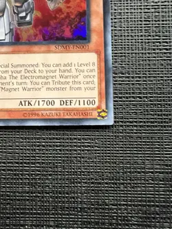 Yu-Gi-OH TCG Alpha The Electromagnet Warrior SDMY-EN001 Super Rare 1st Ed NM - Image 4