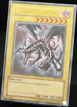 Yu-Gi-Oh! Rotaugiger Blauer Drache LOB-G056 Ultra Rare [P] Old Print | DE 2002 - Image 3