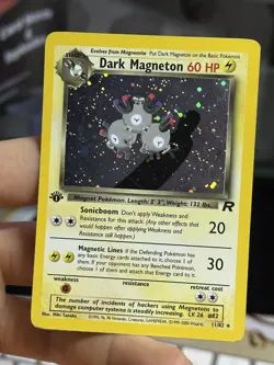 1st Edition Dark Magneton 11/82 Team Rocket 2000 Holo Rare WOTC Pokemon Card TCG - Image 3