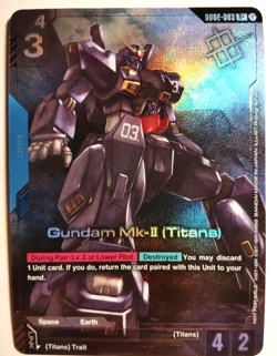 Gundam MK-II (Titans) Alternate Art Store Winner Foil - GD02-003 - TCG Card Game - Image 1