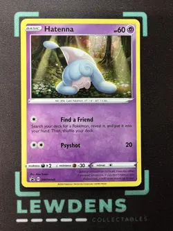 Hatenna - SWSH040 - Cosmos Holo - SWSH Black Star Promo - Pokemon Card - Image 1