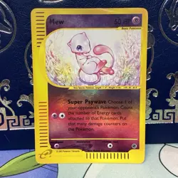 Mew 019/165 Reverse Holo Expedition English Pokemon Card E-Reader Vintage MP + - Image 1