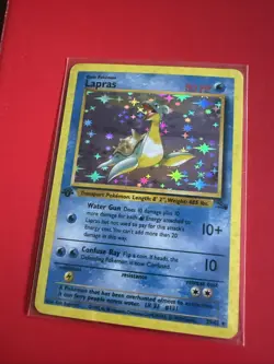 Pokemon TCG Lapras 1st Edition Card Fossil Set 1999, 25/62 - Image 5