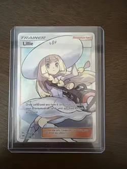 Pokemon Lillie Full Art Ultra Rare Card Sun & Moon Base Set 147/149 - NM - Image 1