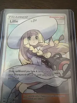 Pokemon Lillie Full Art Ultra Rare Card Sun & Moon Base Set 147/149 - NM - Image 2