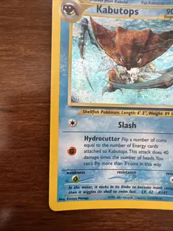 Pokemon TCG Kabutops Neo Discovery Holo Card 6/75 Unlimited Rare - Image 5