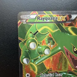 FREE SHIPPING Rayquaza EX Full Art Ultra Rare Card Dragons Exalted 123/124 MP - Image 2