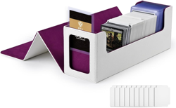 MTG Card Deck Box with Display Window,Card Storage Box Holds 600+ Single-Sl - Image 1