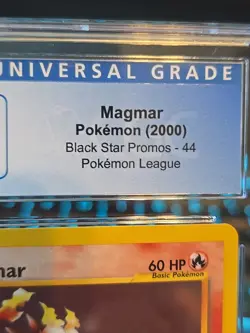 ???? Magmar Black Star Promo Gem Mint 9.5 Card Number 44 #044 Vintage English - Image 4