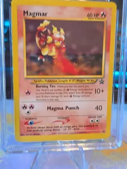 ???? Magmar Black Star Promo Gem Mint 9.5 Card Number 44 #044 Vintage English - Image 5