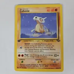 Pokemon TCG First Edition Cubone WOTC Jungle Set Card #50 Common Never Played ! - Image 3