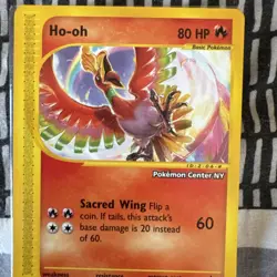 Ho-Oh 52 Black Star Promo Card 2002 Wizards of the Coast - Image 3