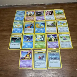 Lot of 18 Vintage Wizards Of The Coast Foreign Pokemon Cards - Image 1