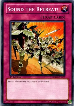Sound Of Retreat! PHSW-EN077 Yu-Gi-Oh! Card Light Play 1st Edition - Image 1
