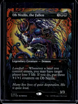 2025 Magic Gathering Secret Lair Encyclopedia Ob Nixilis The Fallen Foil #0015 - Image 1
