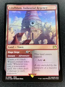 Lindblum, Industrial Regency R 0285 FIN Foil MTG: Final Fantasy NM - Image 1