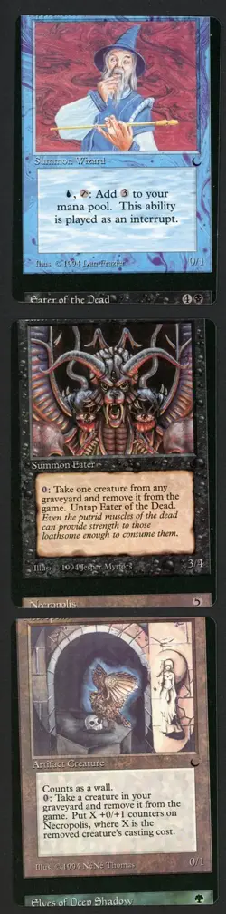 ***3x The Dark Connected Miscut*** MTG The Dark Magic Kid Icarus - Image 1
