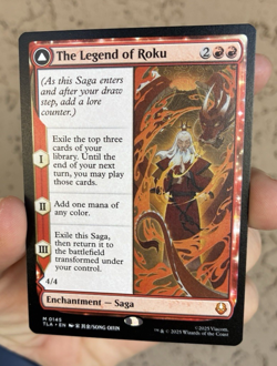 The Legend of Roku, Magic: The Gathering Near Mint, Mythic Rare, TLA 145 - Image 1