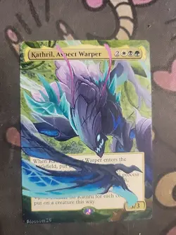 MTG Hand Painted Alter - Kha'Zix Kathril, Aspect Warper - Blossom Alters - Image 1