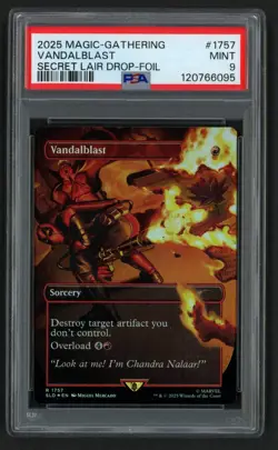 ***PSA 9 FOIL Vandalblast Deadpool Secret Lair*** MTG Promo Magic Kid Icarus - Image 1