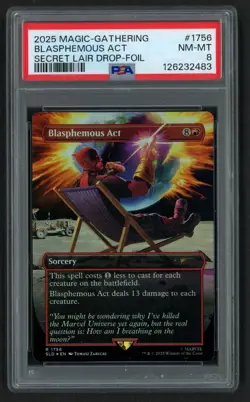 ***PSA 8 FOIL Blasphemous Act Deadpool Secret Lair*** MTG Promo Magic Kid Icarus - Image 1