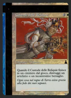 ***FOIL Italian Reliquary Monk NFC Miscut*** MTG Urza's Destiny Magic Kid Icarus - Image 1