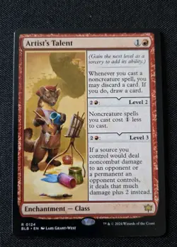 MTG - Artist's Talent - Bloomburrow - Near Mint Rare - BLB #124 Non Foil - Image 1