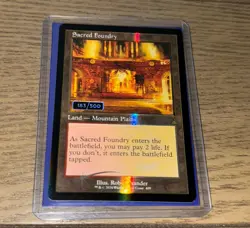 2024 Magic The Gathering SACRED FOUNDRY Retro Frame Foil SERIALIZED #/500 - Image 2