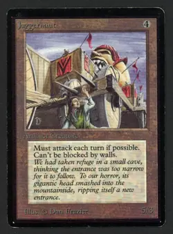 ***Beta Juggernaut (Edge Indents)*** MTG Beta Magic Kid Icarus - Image 1