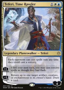 1x Magic the Gathering MTG Teferi, Time Raveler (221) War of the Spark - Image 1