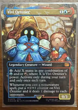 MTG Vivi Ornitier (Borderless Chocobo Track Foil) Final Fantasy Foil - FIN 0570 - Image 1