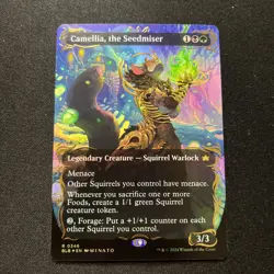 MTG Magic the Gathering RAISED FOIL Camellia, the Seedmiser BLB! - Image 1