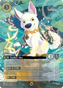 1x Bolt - Superdog - 207/204 - Enchanted - Holofoil NM-Mint Disney Lorcana: Arch - Image 1