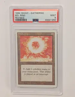1994 MTG Sol Ring Revised Edition PSA 9 Mint Magic The Gathering Rare Artifact - Image 1