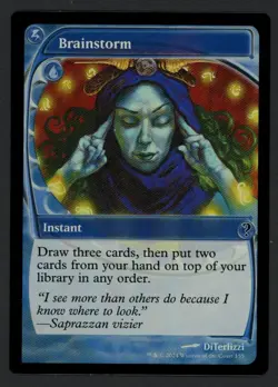 ***FOIL Brainstorm Future Sight Border*** MTG Mystery Booster Magic Kid Icarus - Image 1