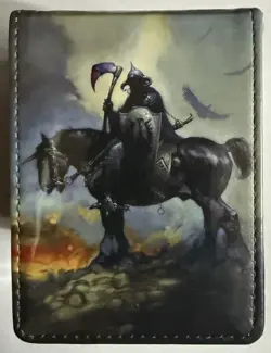 1 X DEATH DEALER FRANK FRAZETTA Leatherette ALCOVE FLIP Deck Box UP NEW UNOPENED - Image 1