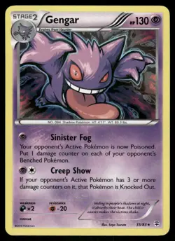 Pokemon Cards Gengar 35/83 Generations Holo Rare NM - Image 1