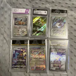 Bundle of 6 Pokemon TCG Grades Card Slabs - 10 or 9.5 or 9 - Image 1