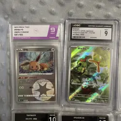 Bundle of 6 Pokemon TCG Grades Card Slabs - 10 or 9.5 or 9 - Image 2