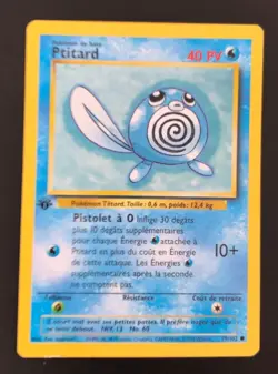 ?? Carte Pokemon Ptitard 59/102 Set de Base Wizards Edition 1 FR - Image 1