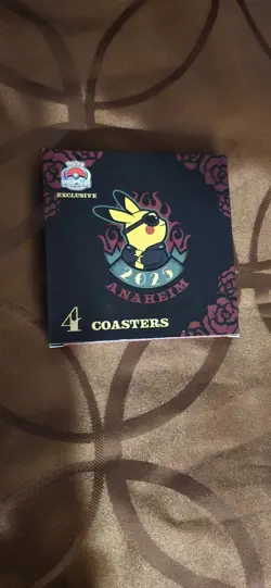 2025 Pokemon World Championships 4 Coasters - Image 1