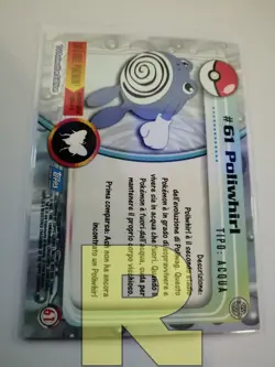Poliwhirl 61 HOLO R Topps Trading Cards 1999 Series 1 R Pokemon R Italiano R EX - Image 2