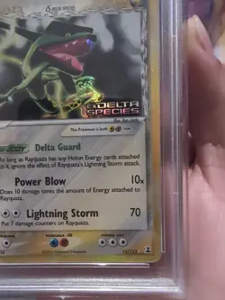 2005 Pokemon EX Delta Species #13 Rayquaza-Reverse Foil PSA 1 (POP 16) - Image 5