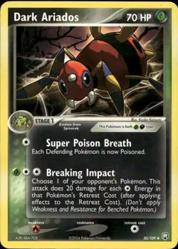 Dark Ariados 30/109 Uncommon EX Team Rocket Returns Pokemon - Image 1